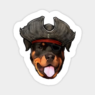 Rottweiler Pirate Magnet