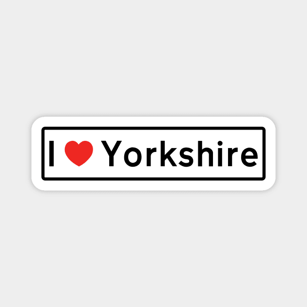 I Love Yorkshire Magnet by MysticTimeline