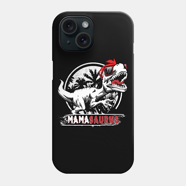 Funny Mommy saurus T-rex Dinosaur Phone Case by FunnyUSATees