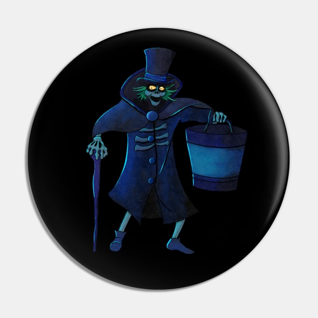 Hatbox Ghost Pin by sketchcot