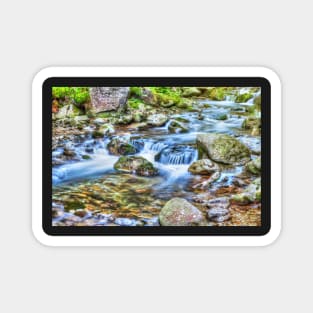 Steep river flowing among the stones Magnet