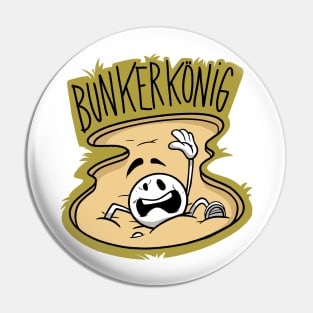 Golf Golfspieler " Bunkerkönig" Golfschläger Pin