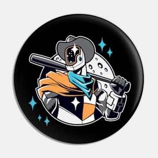 Sugar Land Space Cowboy "Mascot" Pin