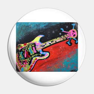 Space Guitar Pin