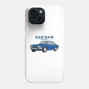 504 Coupé Cabriolet Coupe blue Phone Case