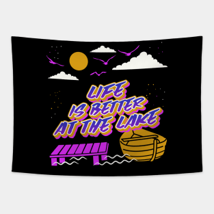 Life is Better At the Lake Tapestry