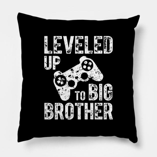 Leveled Up To Big Brother Pillow by adapadudesign