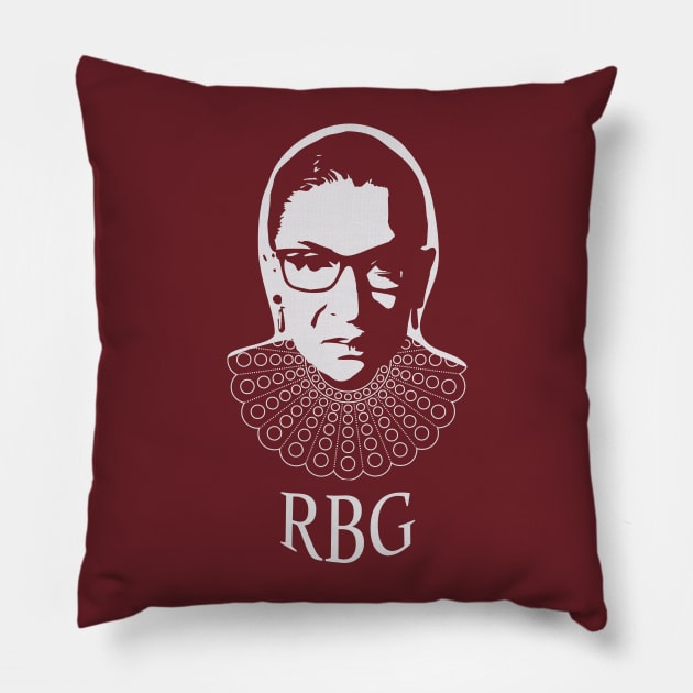 RBG Ruth Bader Ginsburg Pillow by GalleryArtField