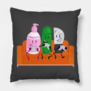 Soap, Pickle, Knife (Inanimate Insanity) Pillow