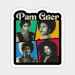 Pam Grier Comics White Magnet