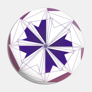 Geometric art abstract mandala purple Pin