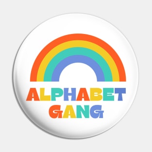 Alphabet Gang Aesthetic Rainbow LGBTQ Gay Pride Pin