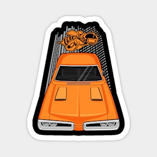 Dodge Coronet Super Bee 1970 - orange Magnet