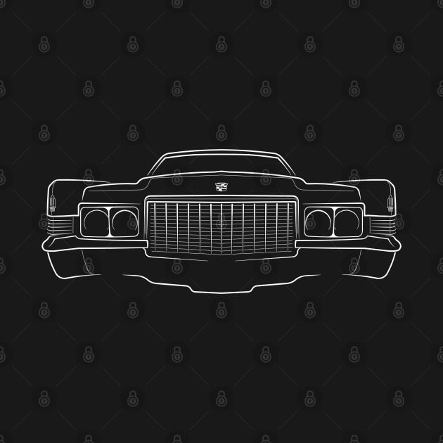 1970 Cadillac - front stencil, white by mal_photography