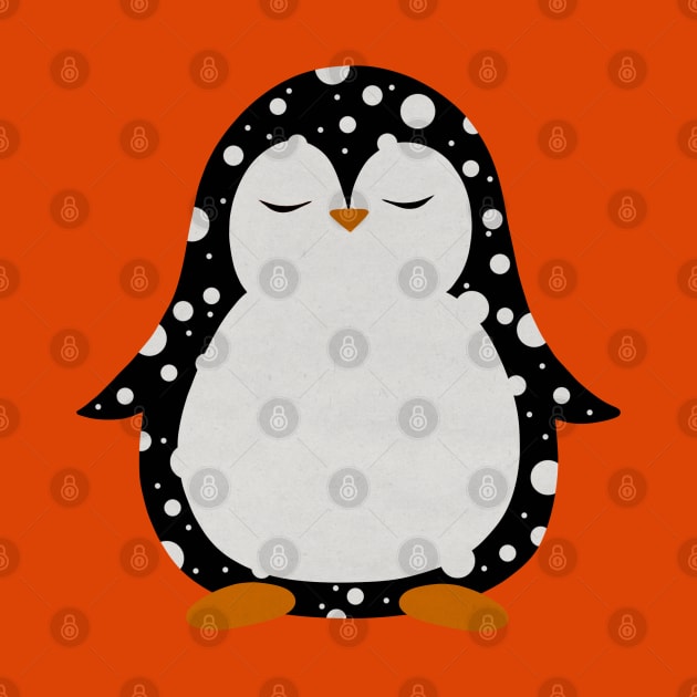 Polka dot penguin by Pinky's Studio 