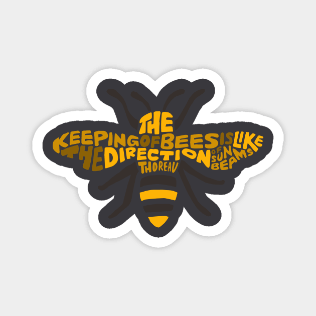 Keeping of Bees Magnet by Wander On Words