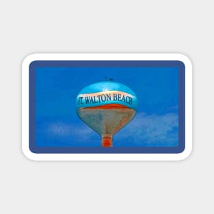 Beach ball water tower FWB Florida Magnet