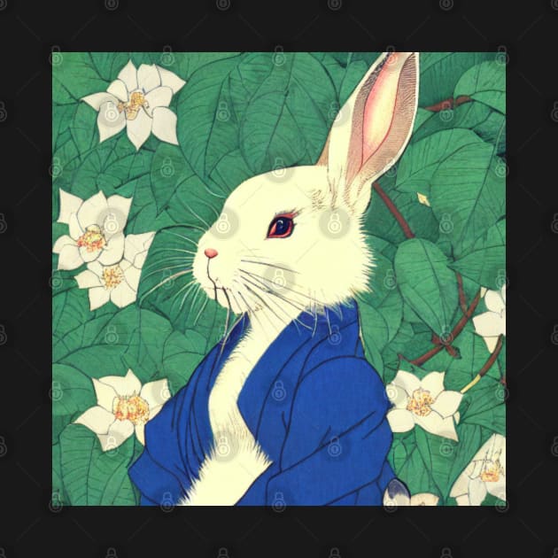 Cute Flowers White Dwarf Rabbit American Cutest Bunny by DaysuCollege