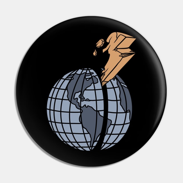 World Pin by gggraphicdesignnn