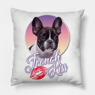 French Kiss / French Bulldog Design Pillow