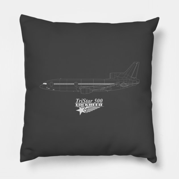 Lockheed TriStar 500 Pillow by SteveHClark