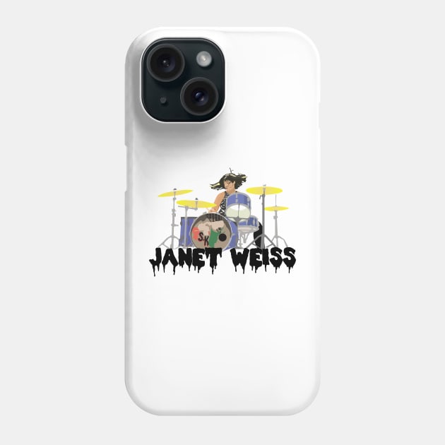 Janet weiss Drummer Amazing Phone Case by Luckythelab