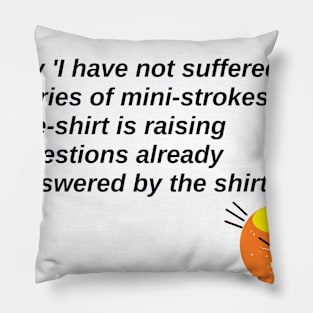 Angry Orange Denial Pillow