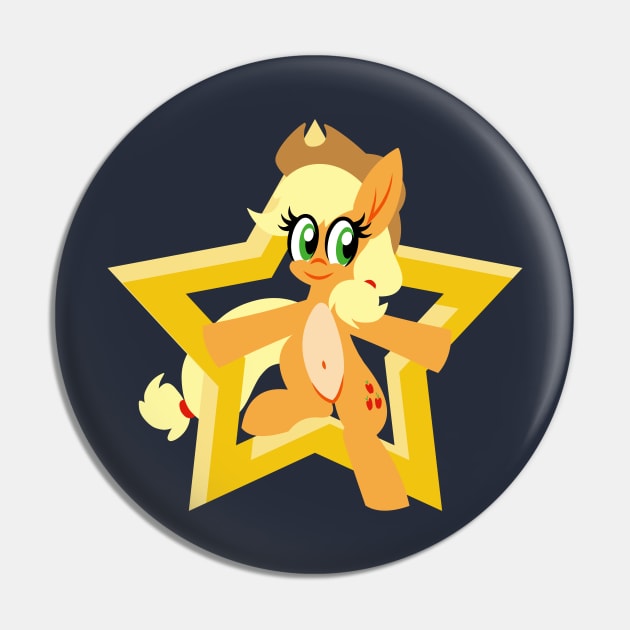 Star Applejack Pin by Tridashie