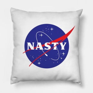 "NASTY" Nasa funny logo Pillow