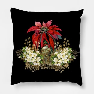 Cute christmas bird wish you a merry christmas Pillow