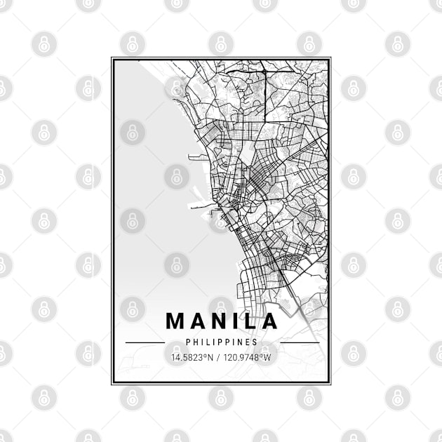 Manila Light City Map by tienstencil