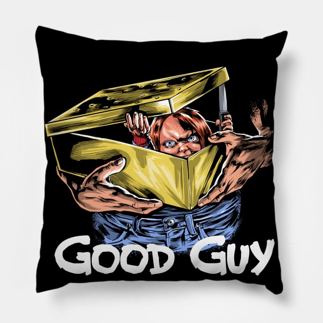 Good Guy Pillow by Zascanauta