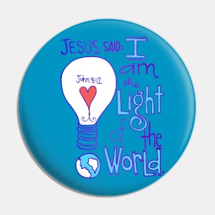 Jesus said: I am the light of the world. Pin