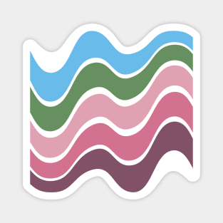 Rippling Colors Magnet