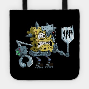 cyborg Sponge bob Tote