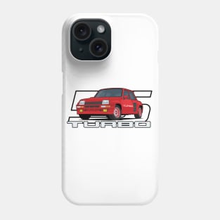 Car 5 Turbo 1980 red Phone Case