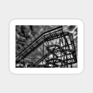 Monochrome Rollercoaster Magnet