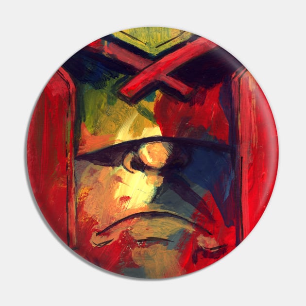 Dredd Pin by CAdamsArt