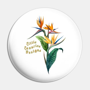 Bird of Paradise Graphic Design Pin