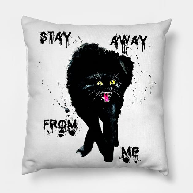 stay away from me Pillow by NemfisArt