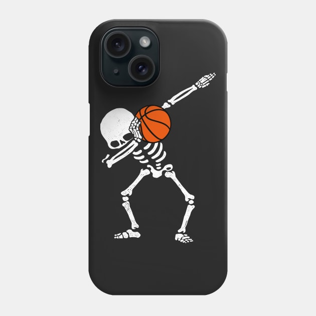 Halloween Dabbing Skeleton BASKETBALL T-Shirt Skeleton Dab Phone Case by vo_maria