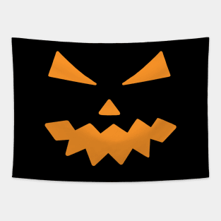 Evil Pumpkin carving Tapestry