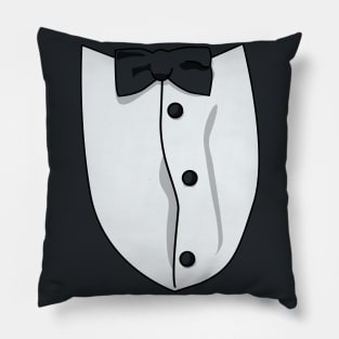 Customizable Tuxedo Shirt – Pick Your Bowtie & Button Colors Pillow