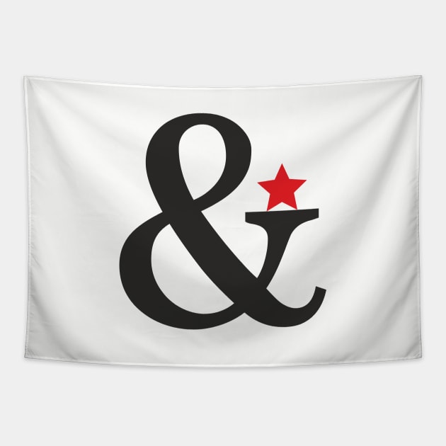 ampersand star happiness gift happy Tapestry by FrauK