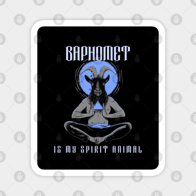 Baphomet Is My Spirit Animal Magnet by dflynndesigns