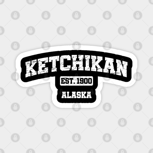 Ketchikan Alaska 1900 wht Magnet by Poppa's Designs