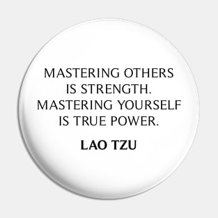 Lao Tzu Quote Pin