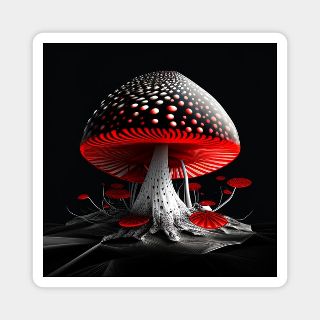 Fly agaric 3 Magnet by knolios