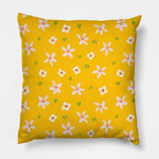 Citrus little flowers pattern Pillow