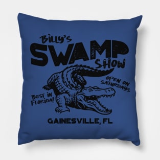 Billy's Swamp Show // Gator Cartoon // Best in Florida Pillow